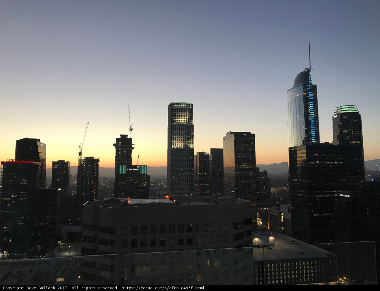Sunset over the Urban Metropolis