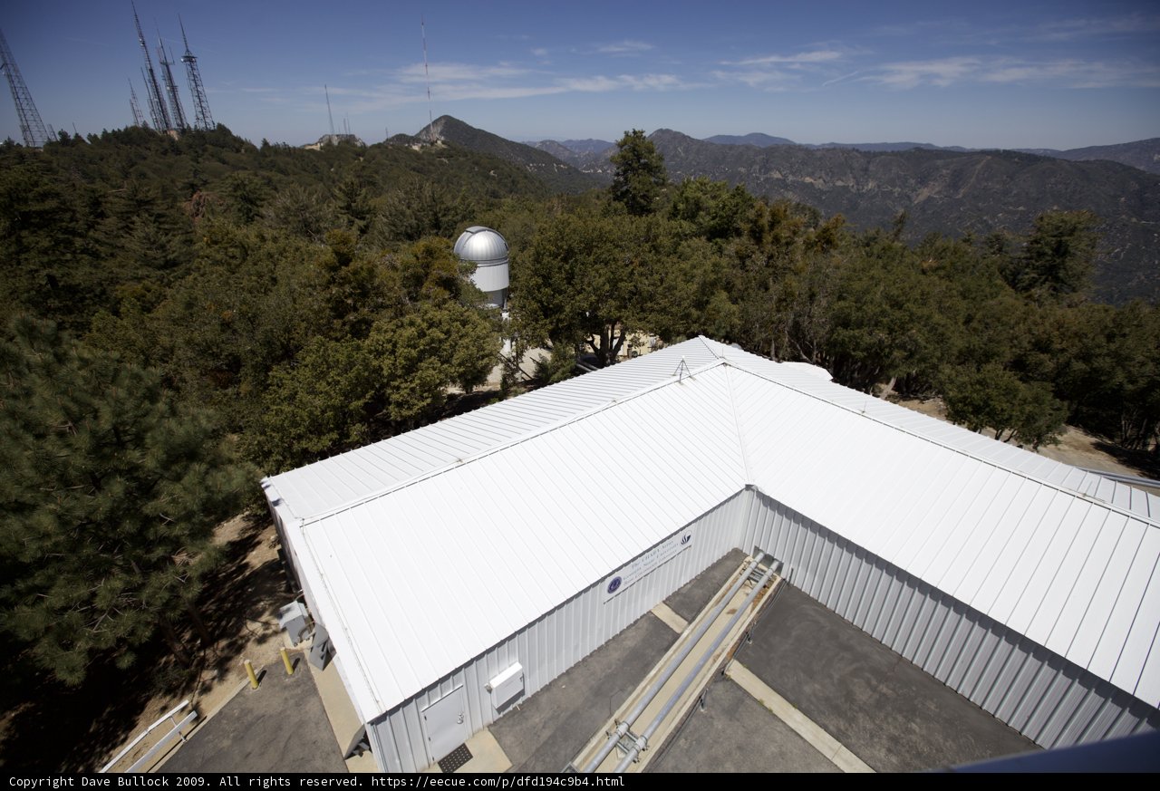 Observatory with a White Roof