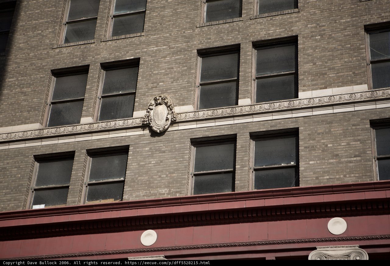 The Clock Tower on the Brick Building
