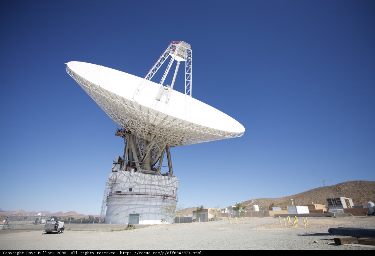 Goldstone's Massive Radio Telescope Dish