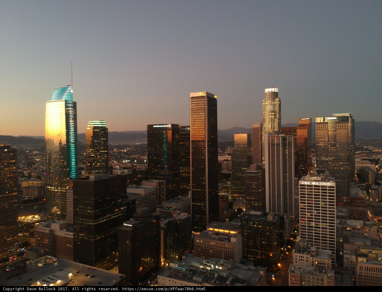 Sunset over the City of Angels