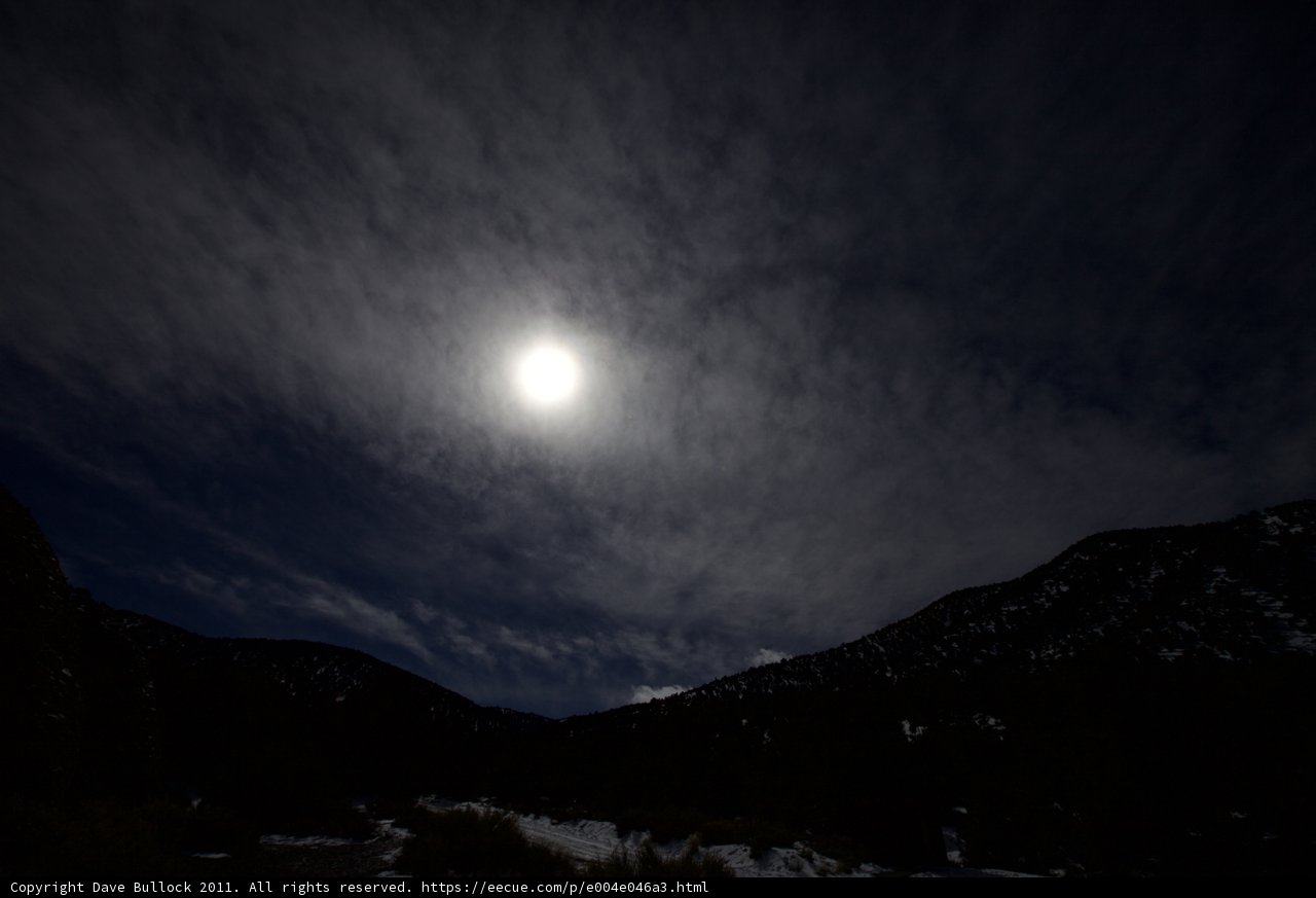 Full Moon Over the Mountains