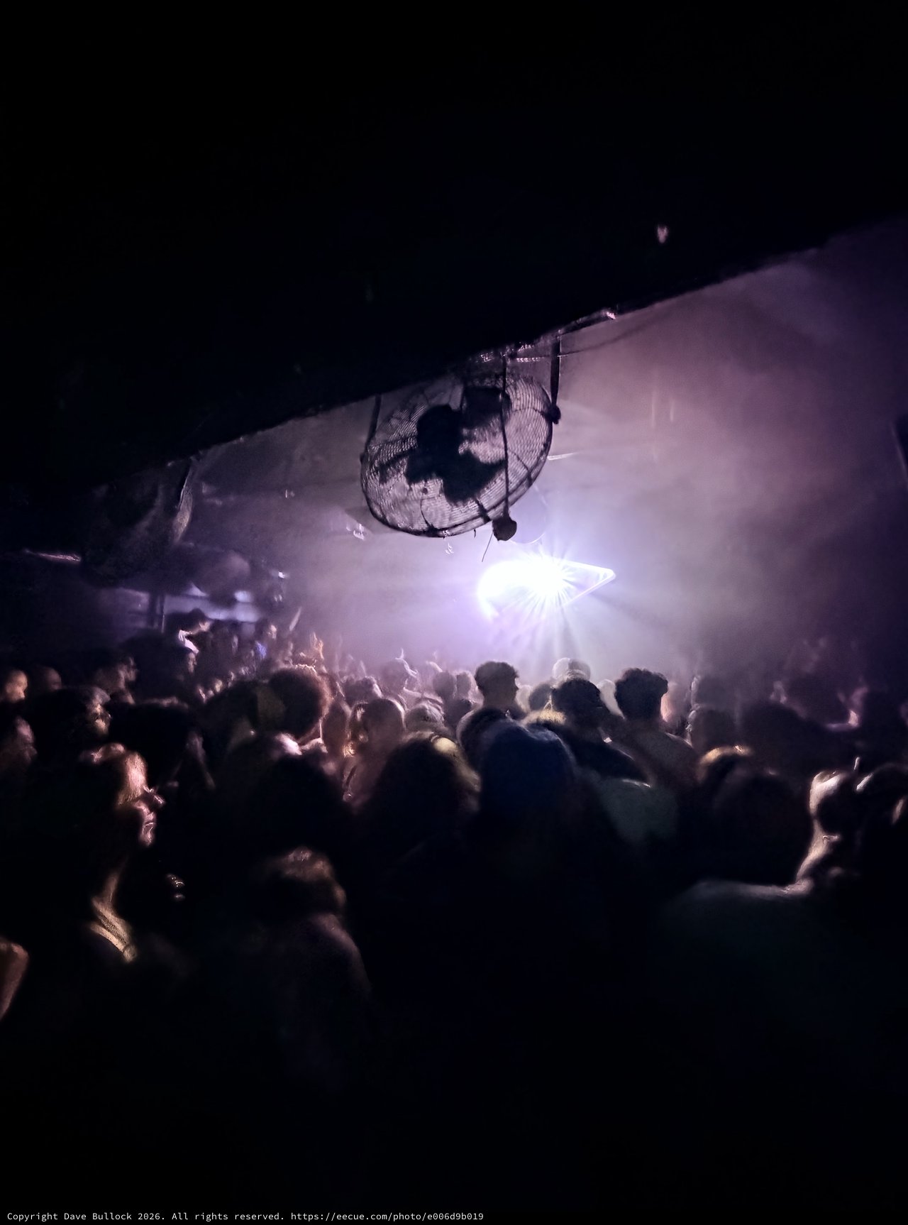 Underground Club Night with Dramatic Ceiling Sculpture