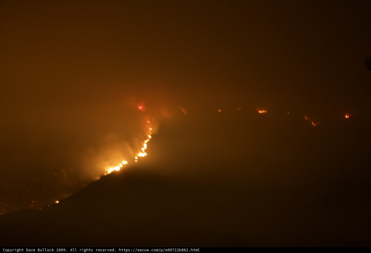 Blaze on the Hillside
