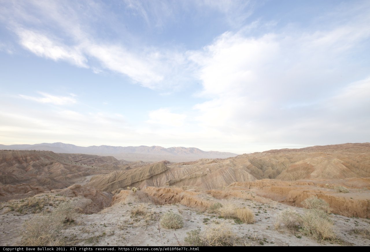 Majestic View of Anza Borrego Mountains and Desert