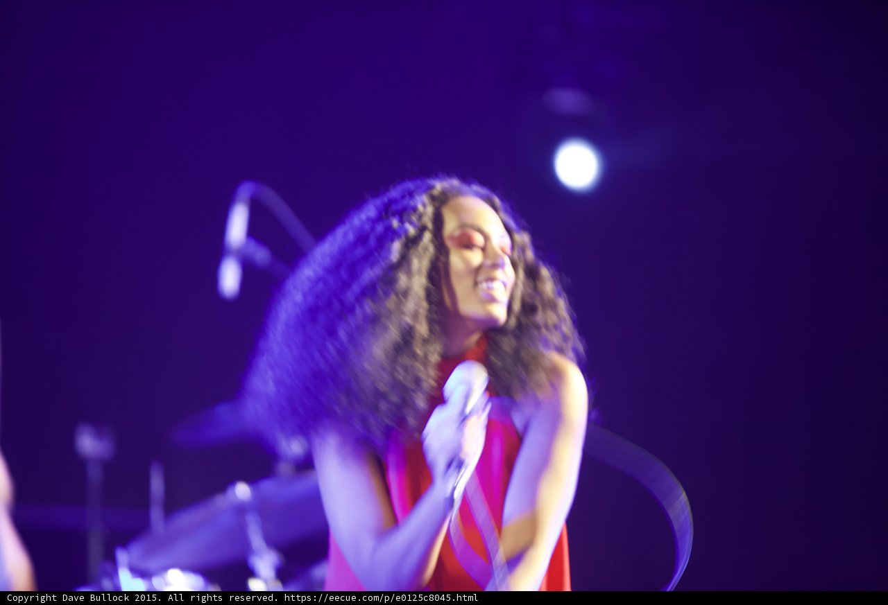 Solange Smiling Laughing Microphone Joyful Purple