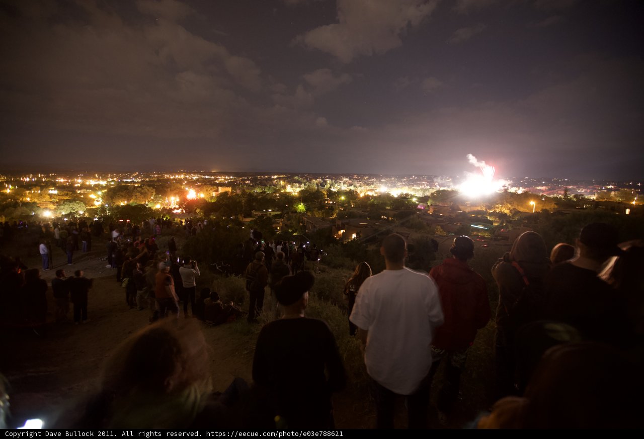 Fireworks Spectacle over Santa Fe