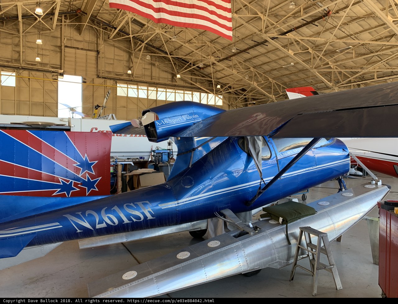 Blue Beauty in the Hangar