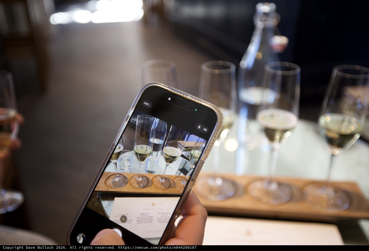 Wine Tasting Flight Photography at Winery