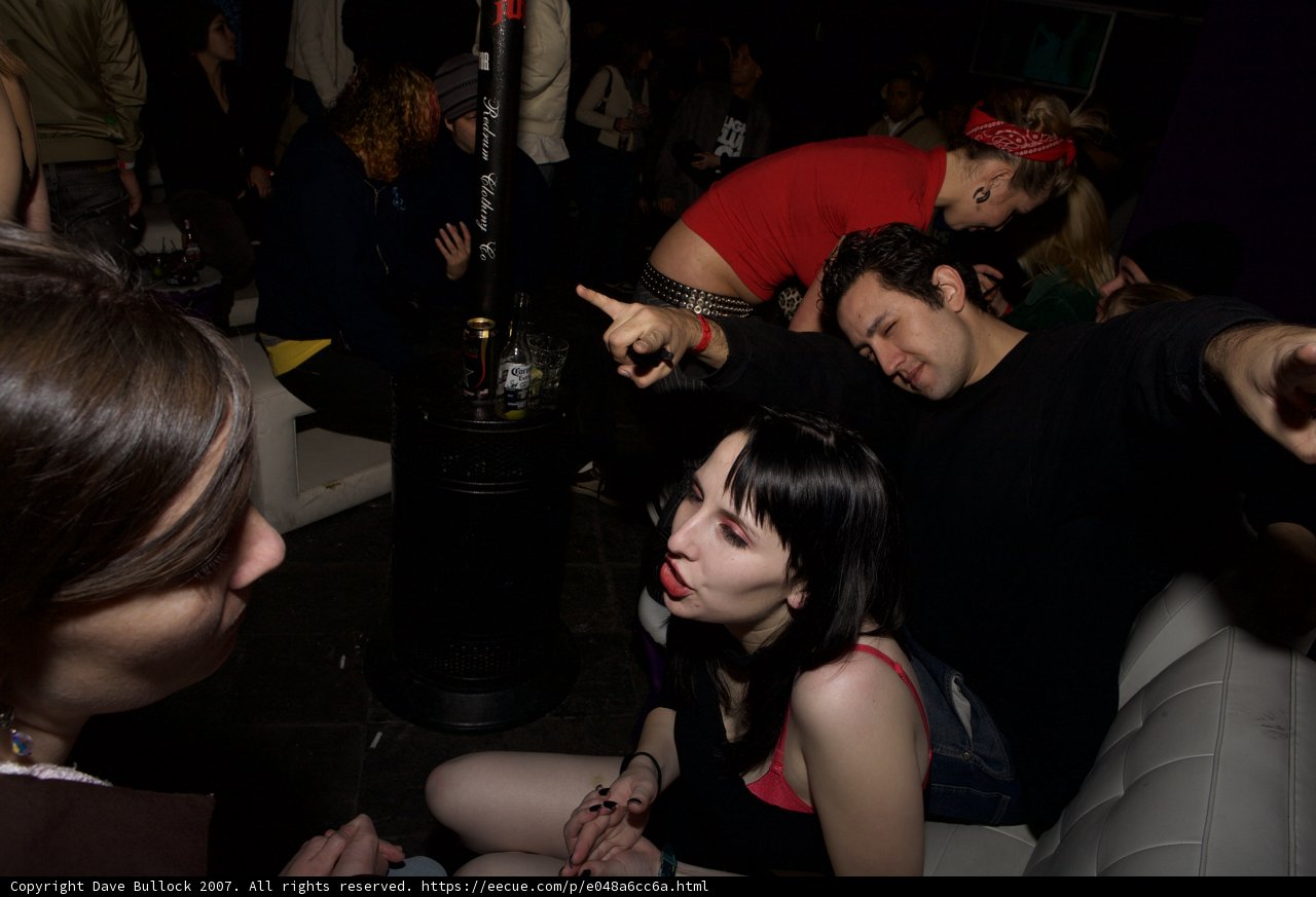 Nightlife in the urban streets