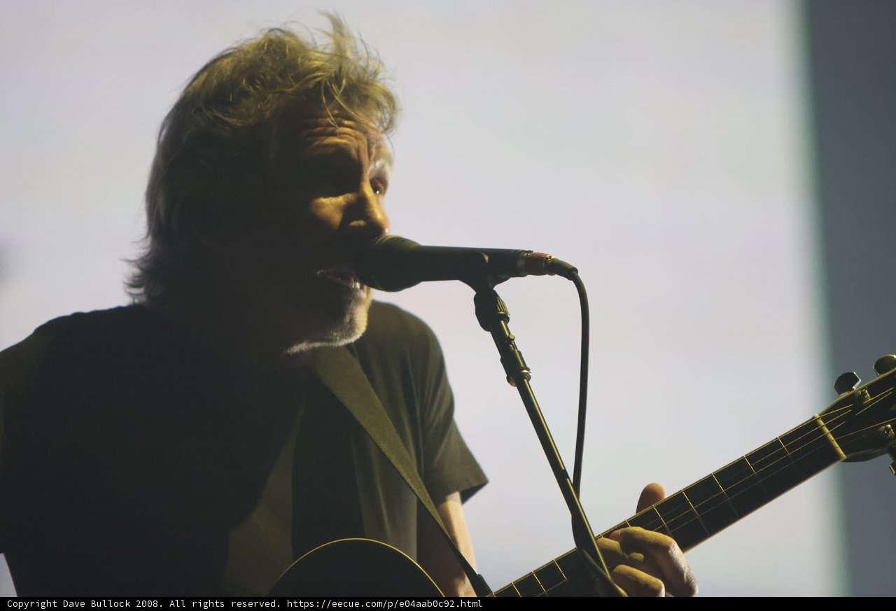 Roger Waters Rocks the Stage with His Guitar and Mic