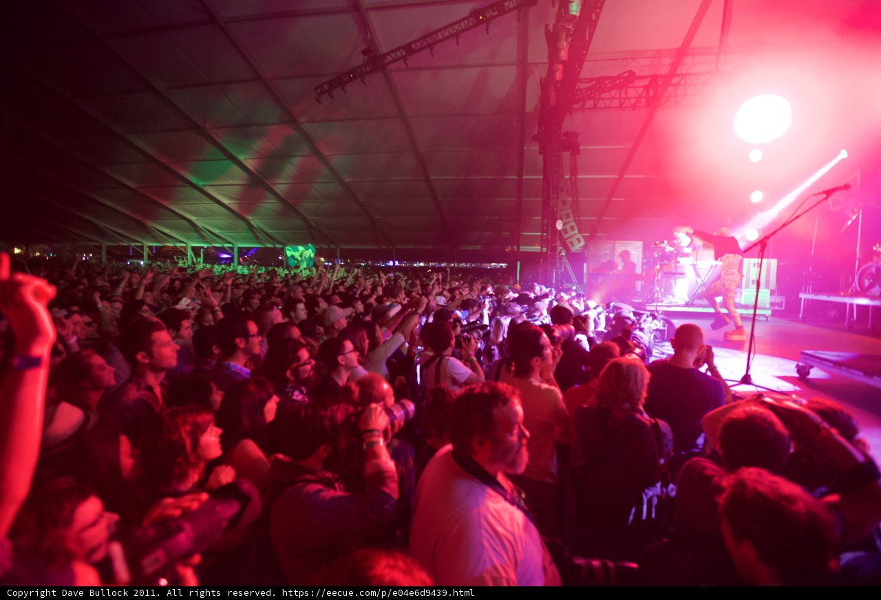 Bright Lights and Ecstatic Crowd at Coachella 2011