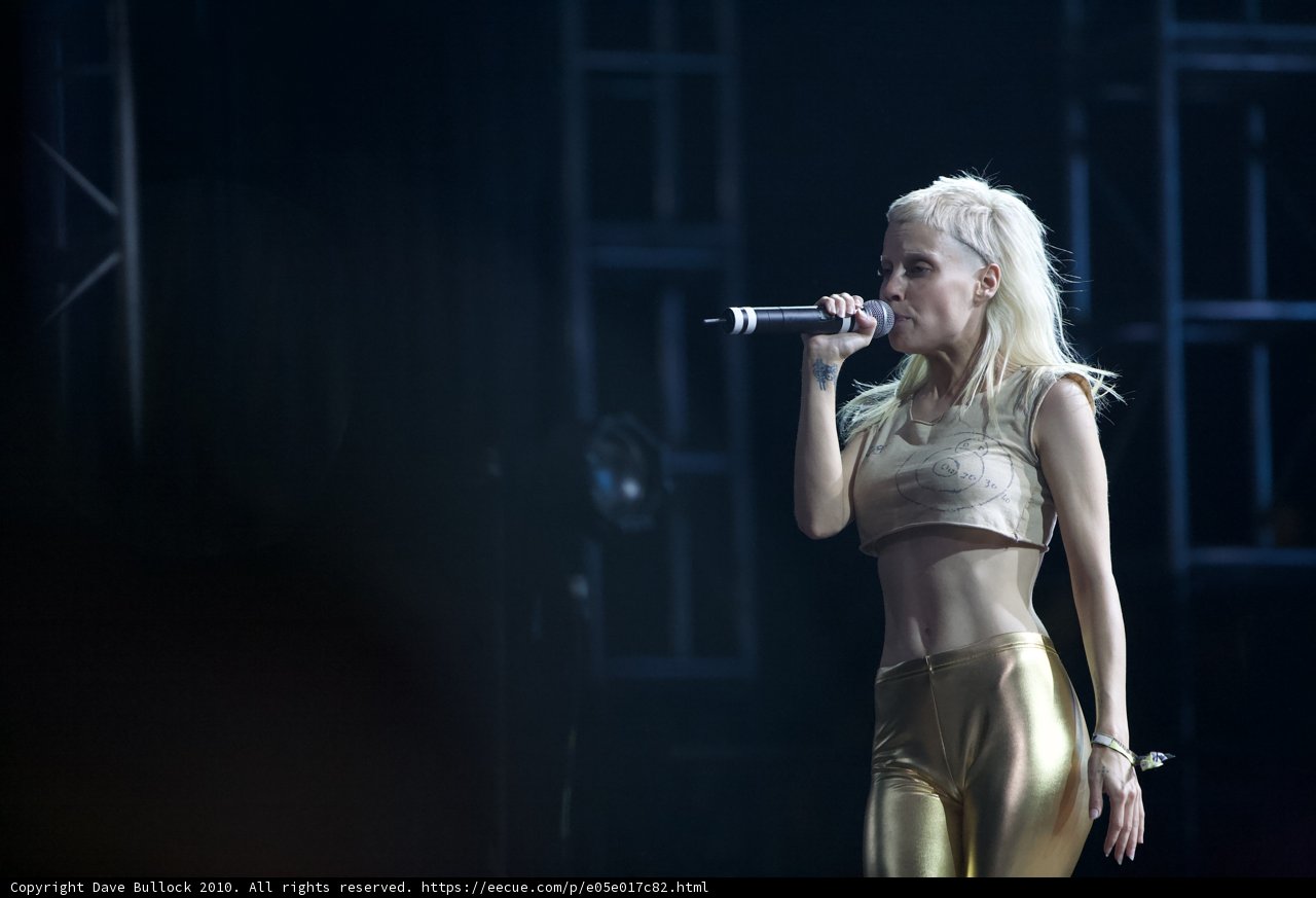 Yolandi Visser rocks Coachella in golden pants