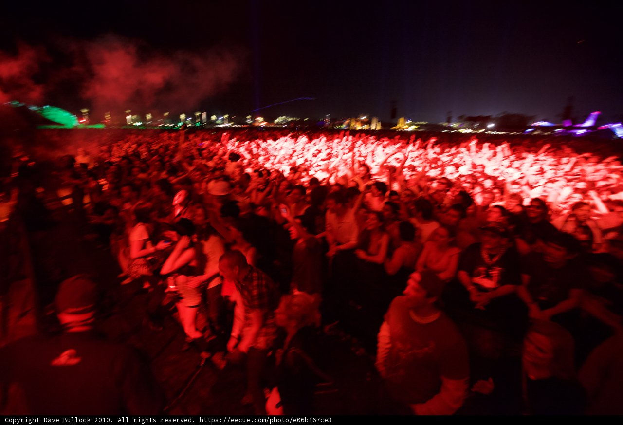 Red-Lit Night at Coachella