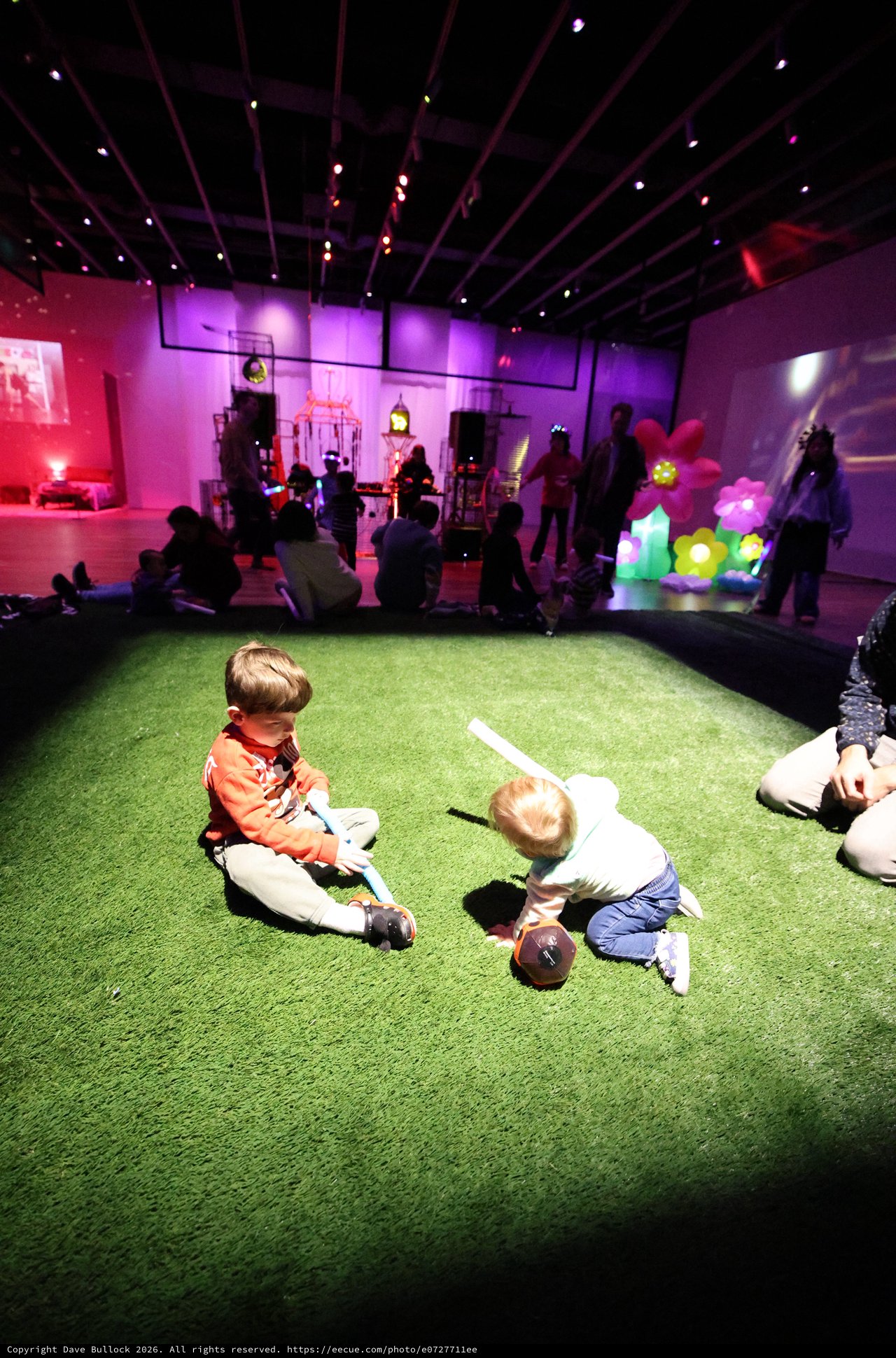 Children Playing at Baby Rave Interactive Art Installation