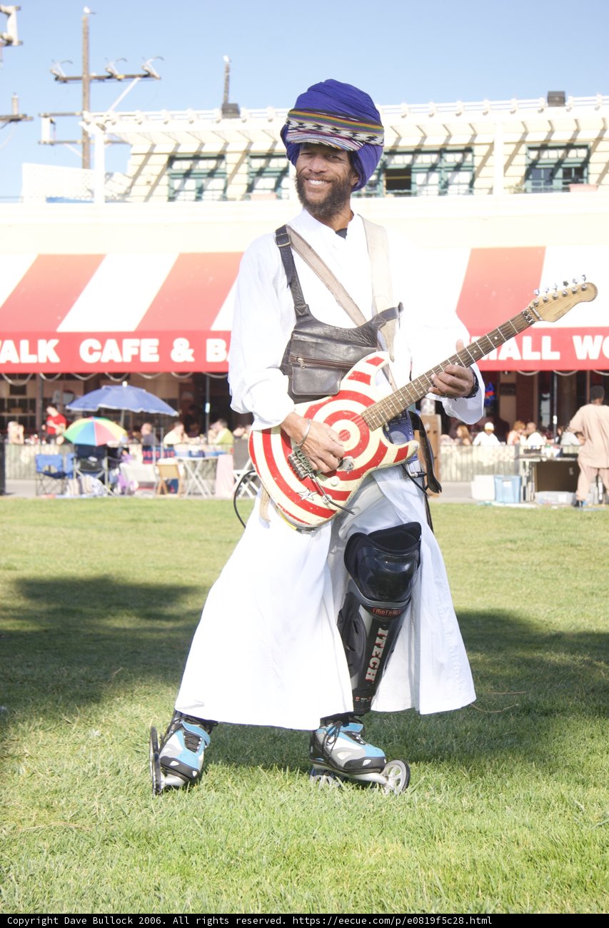 Guitarist under the Blue Sky