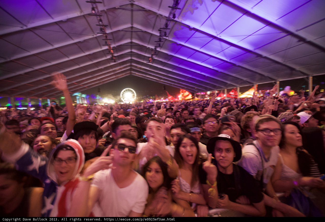 Massive Crowd at Coachella Music Festival