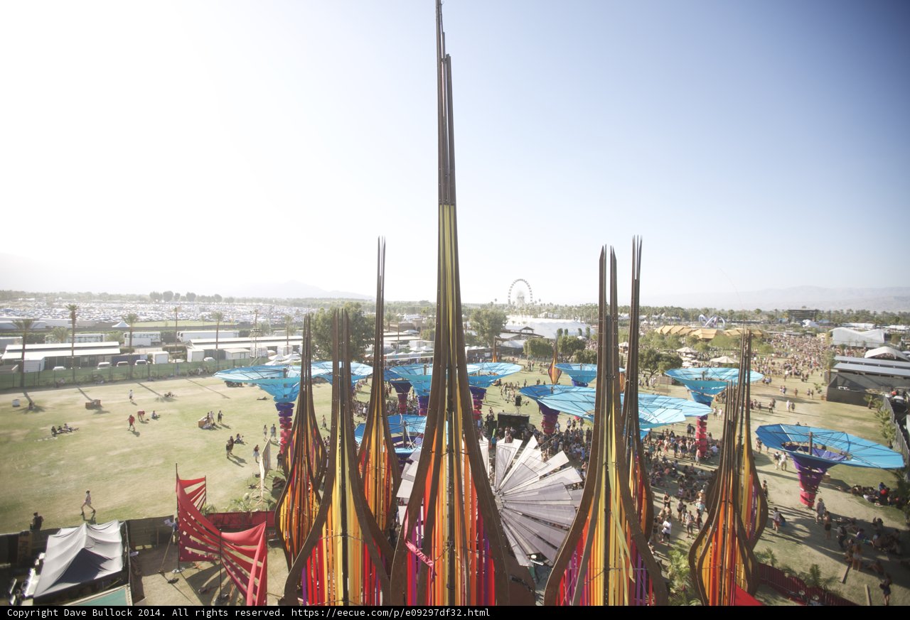 Relaxing at Coachella