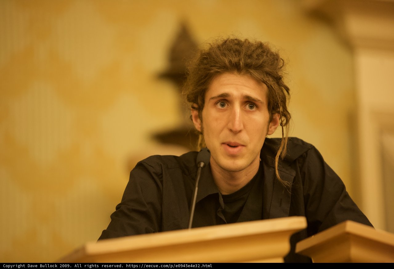 Moxie Marlinspike Addresses the Crowd