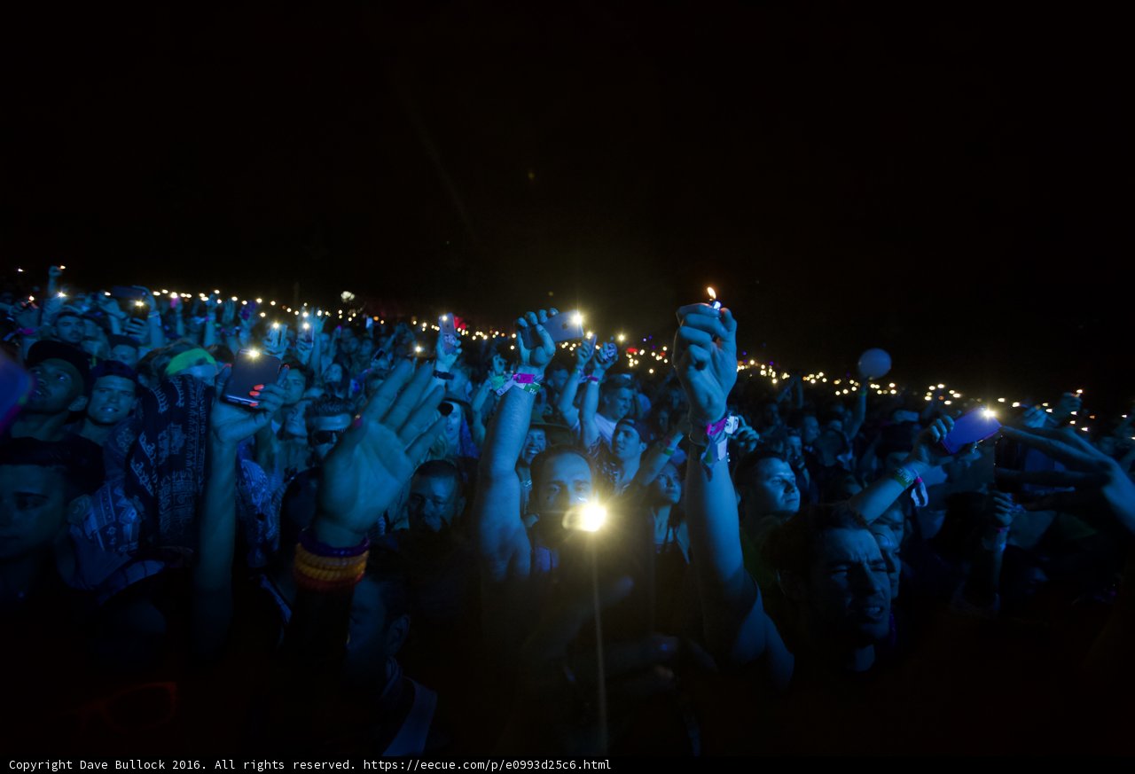 Night Sky Lit by Mobile Phones