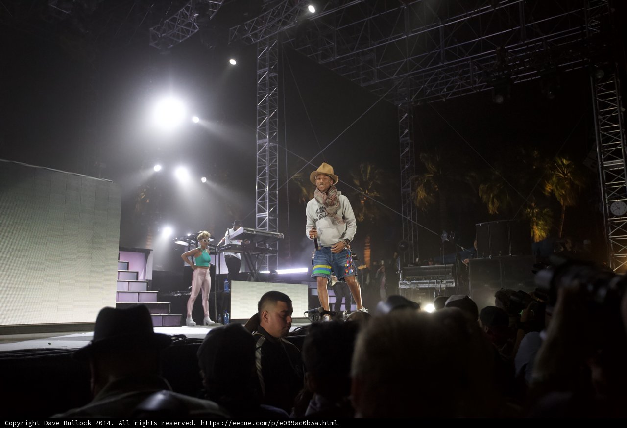 Pharrell Williams Rocks Coachella Stage