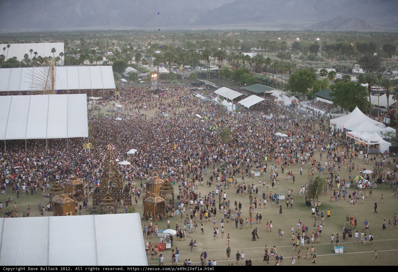 The Massive Crowd at Coachella Music Festival