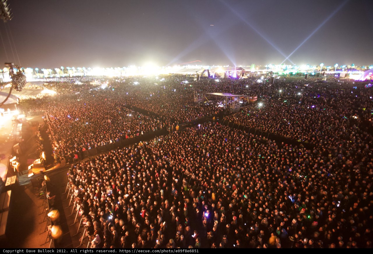 A Sea of Lights at the Coachella Festival