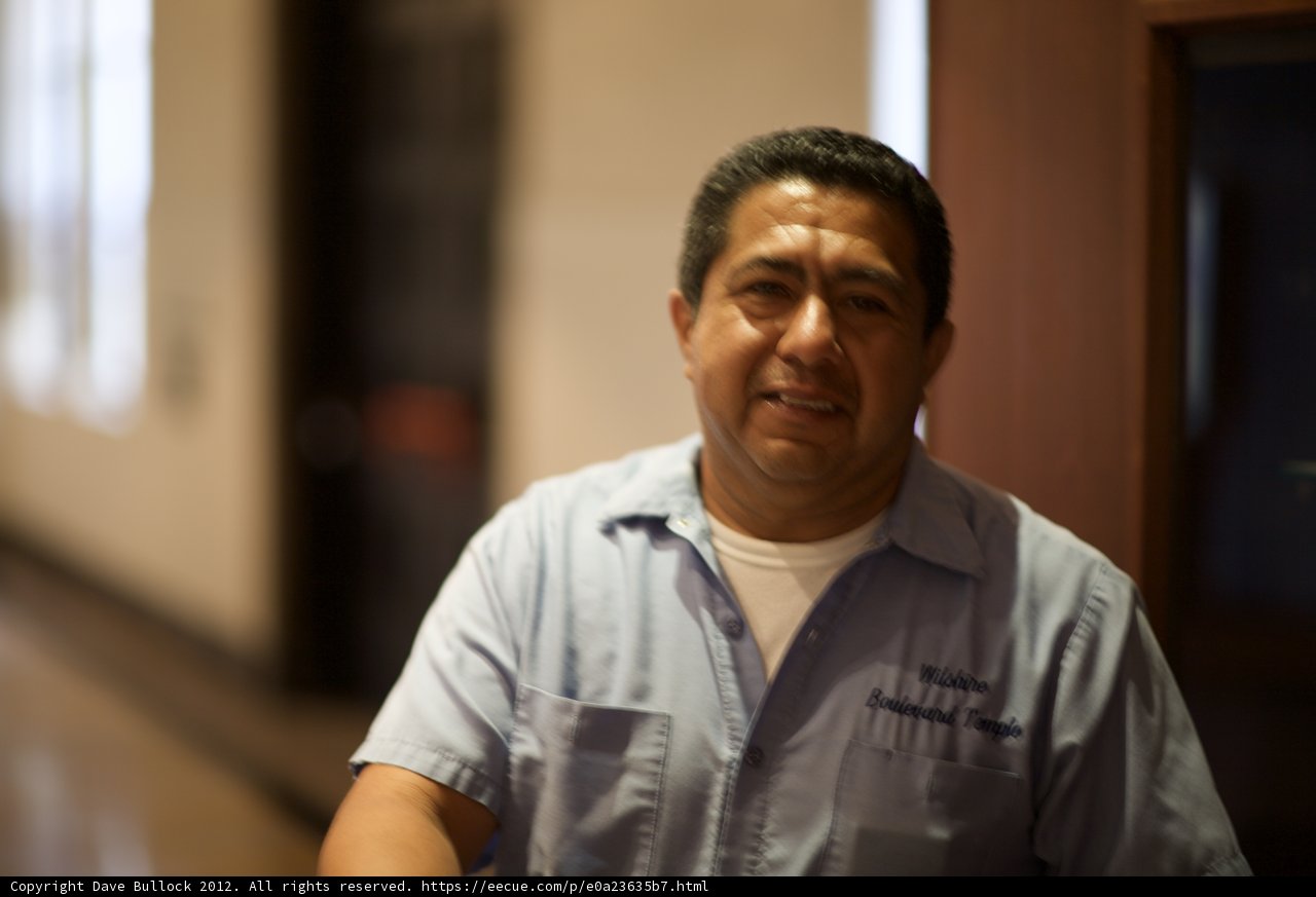 A Happy Man in a Blue Shirt