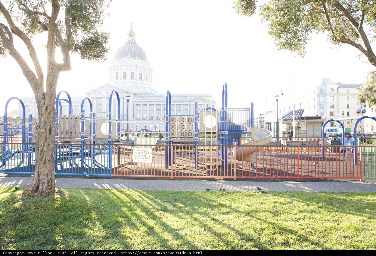 Outdoor Play Area with a Scenic Background