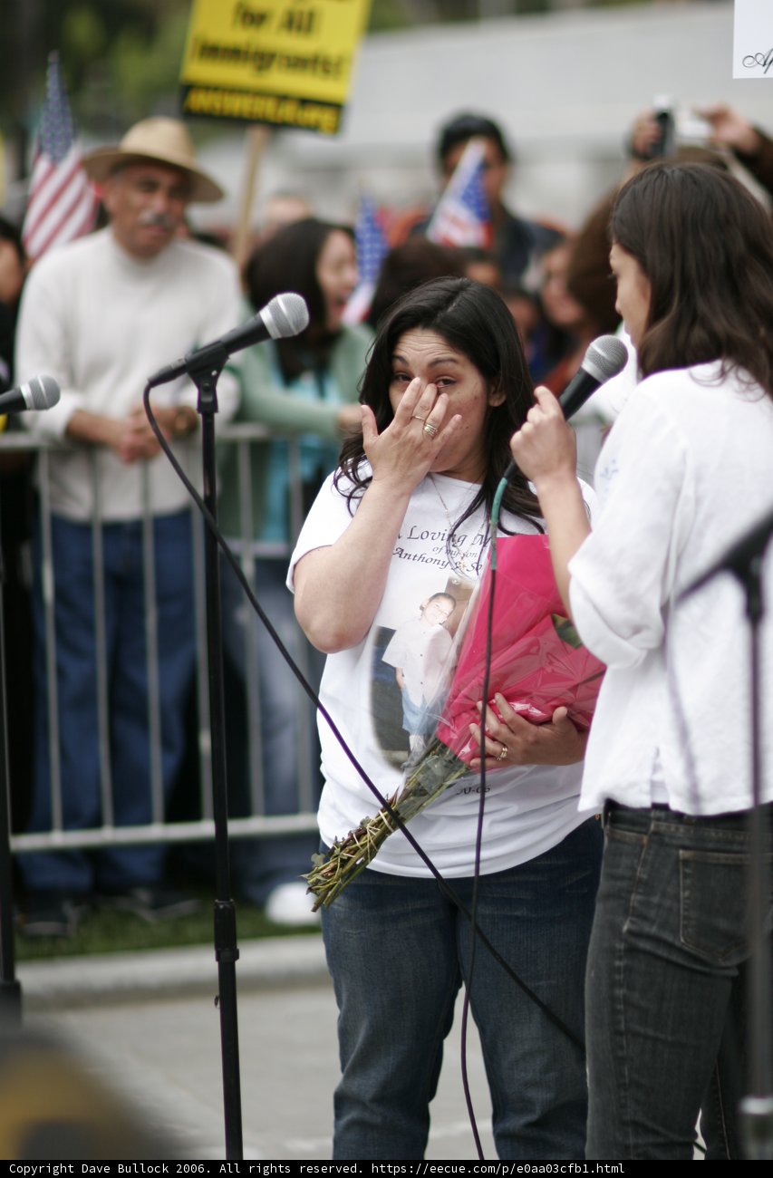 Emotional Outpouring at Student Protest