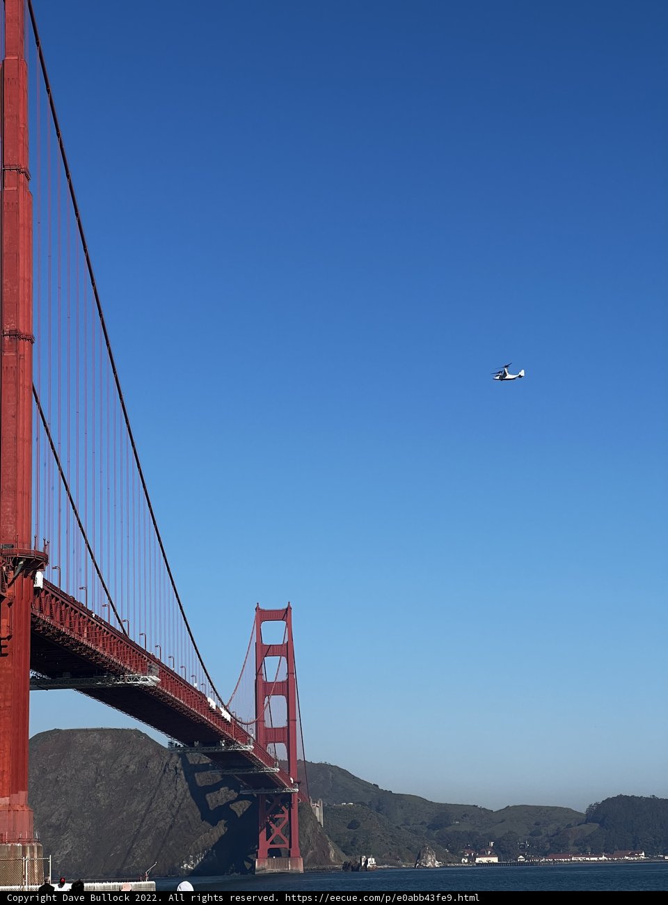 Aerial View of Golden Gate Bridge