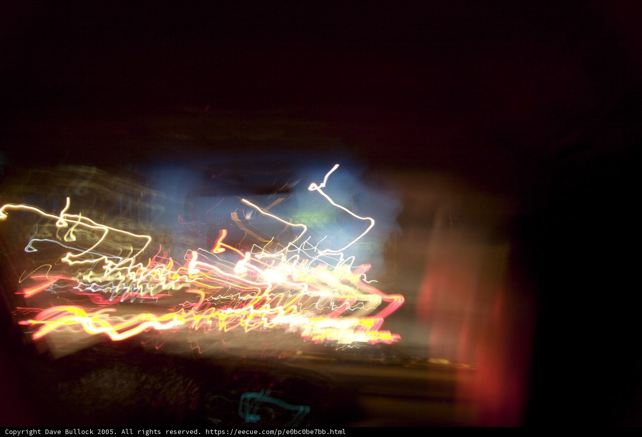City Lights Amidst a Storm