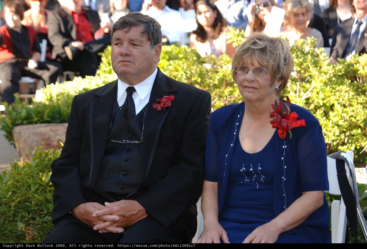 Parents of the Bride or Groom at Outdoor Wedding