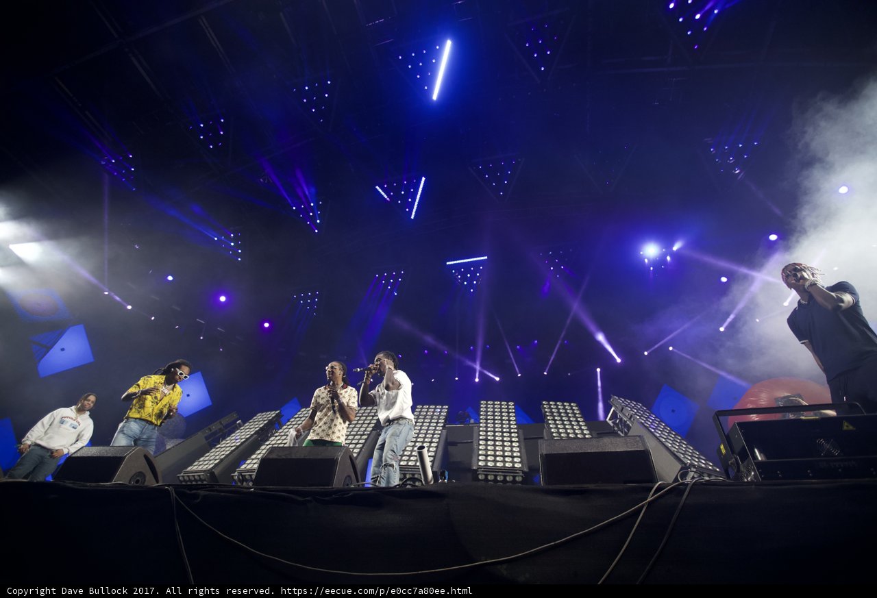 Blue Spotlight on Crowd Performers