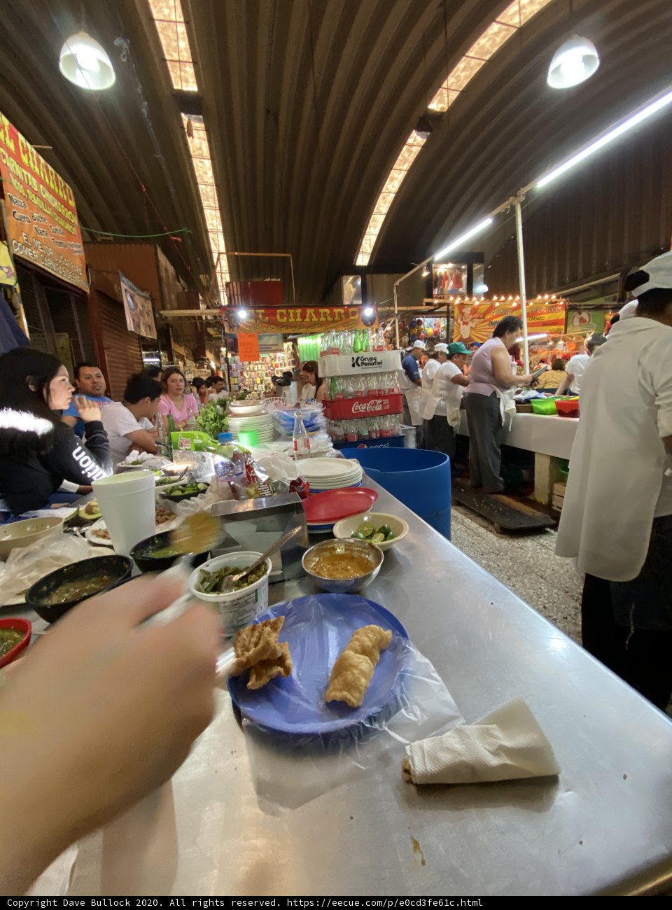 Dining at Mercado de Coyoacan