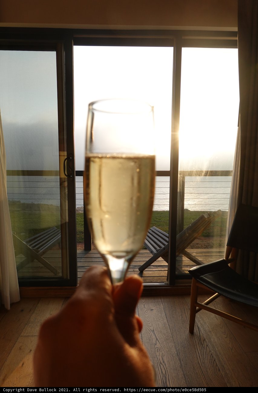 Relaxing with a Glass of Wine