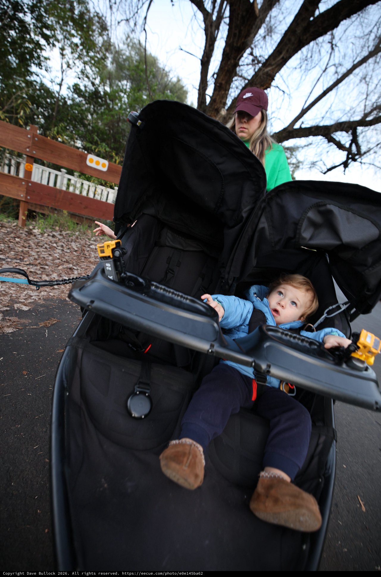 Mother and Child on Park Trail Outing