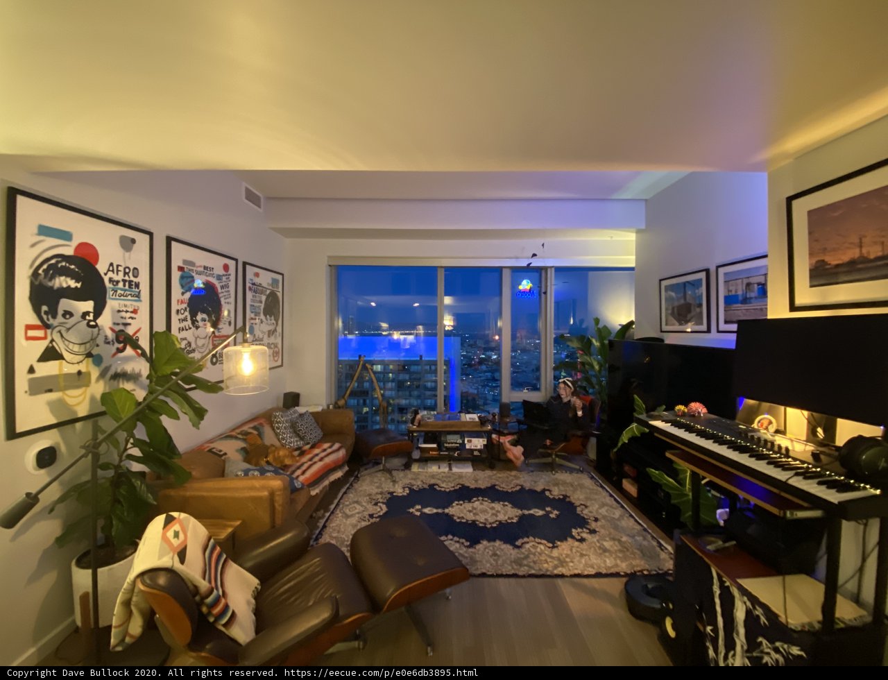 Serene Living Room with Musical Accents