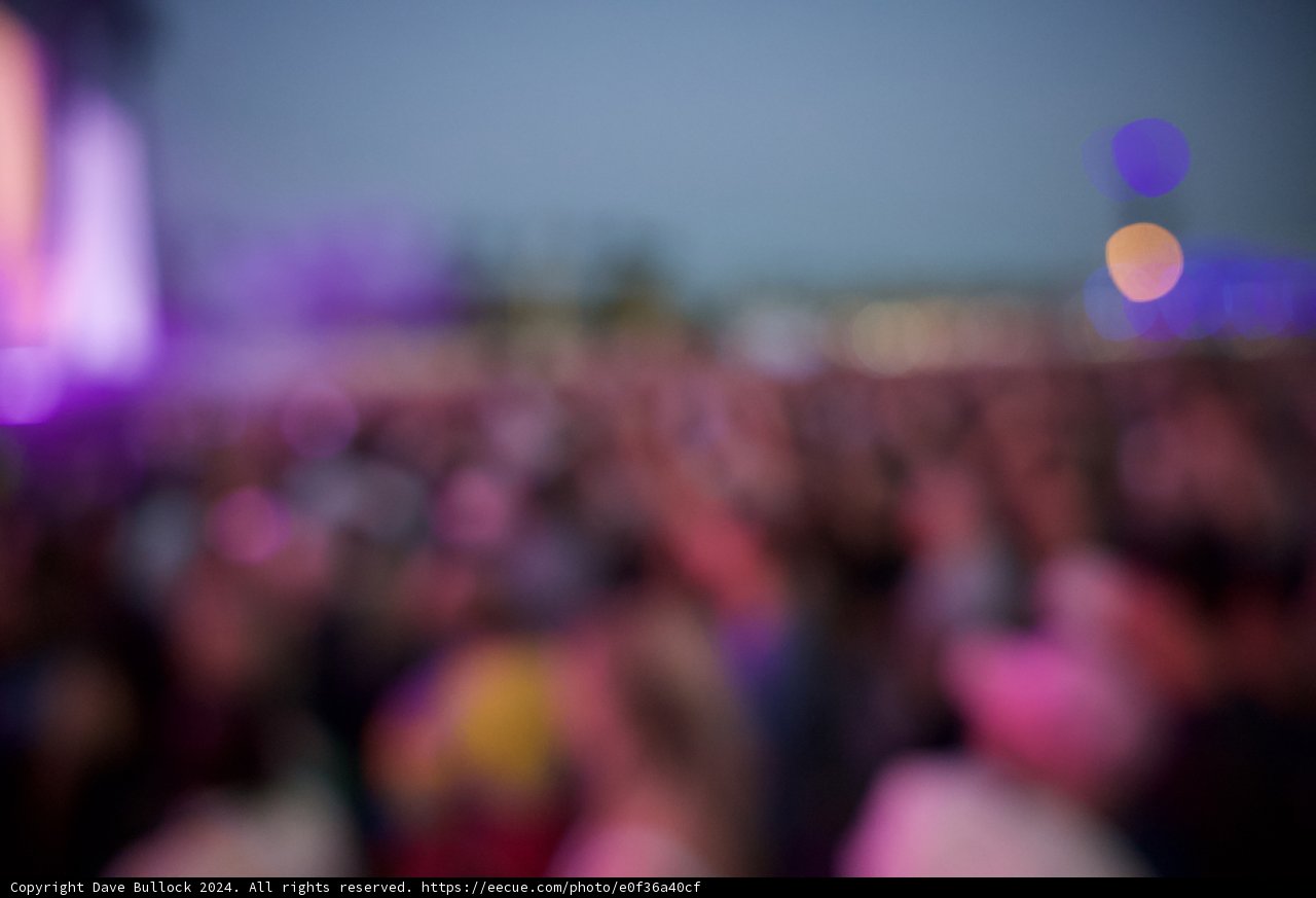 Vibrant Blur: A Coachella Evening