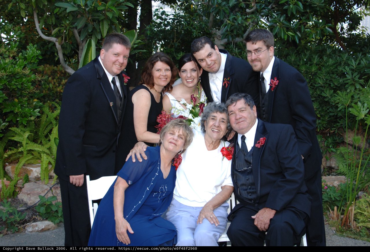 Family Portrait at Outdoor Wedding Celebration 2006