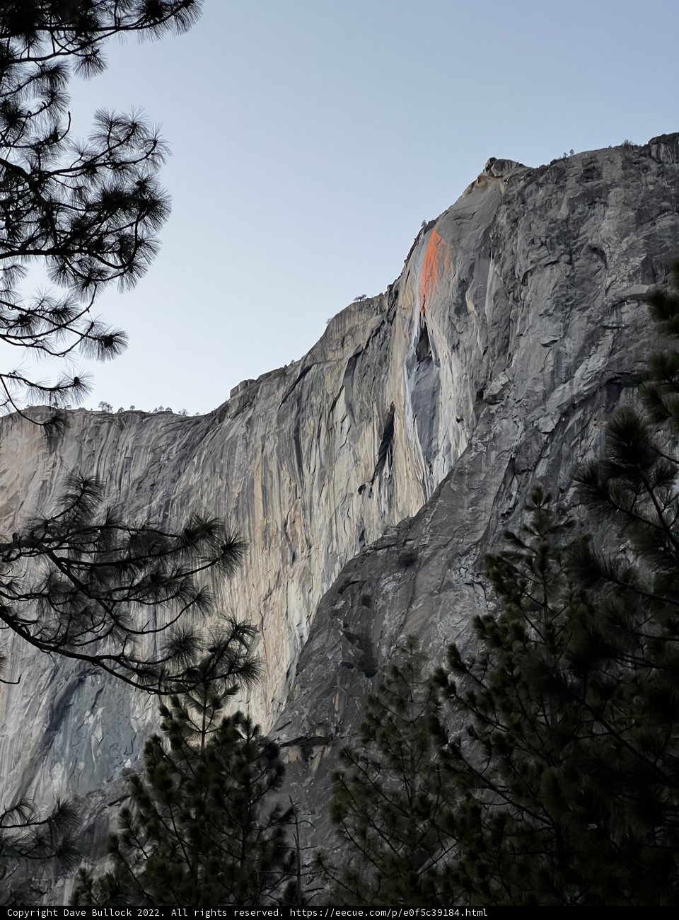 Red Line Etched onto Majestic Cliff Face