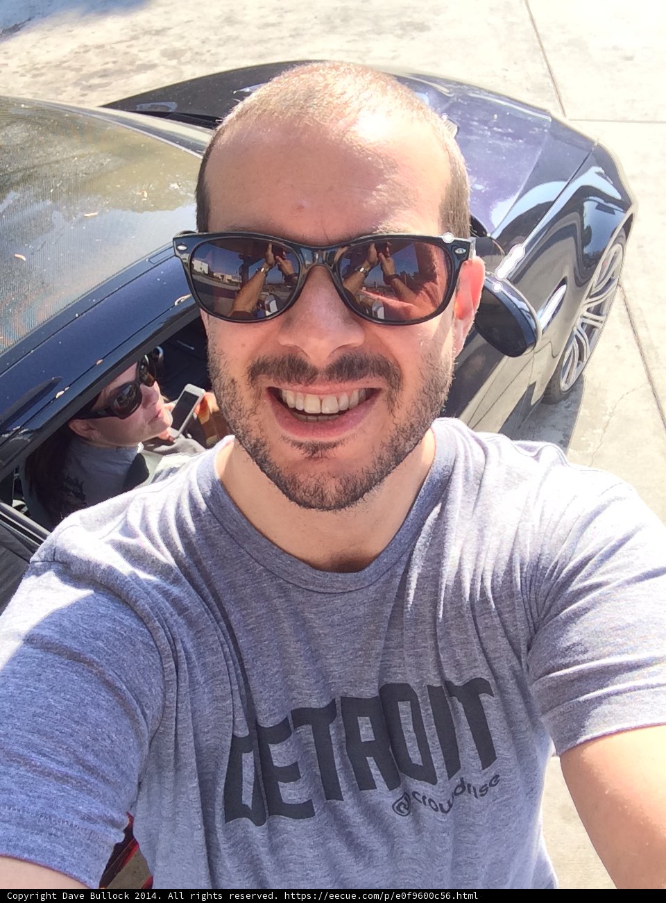 Selfie Time in the Sports Car