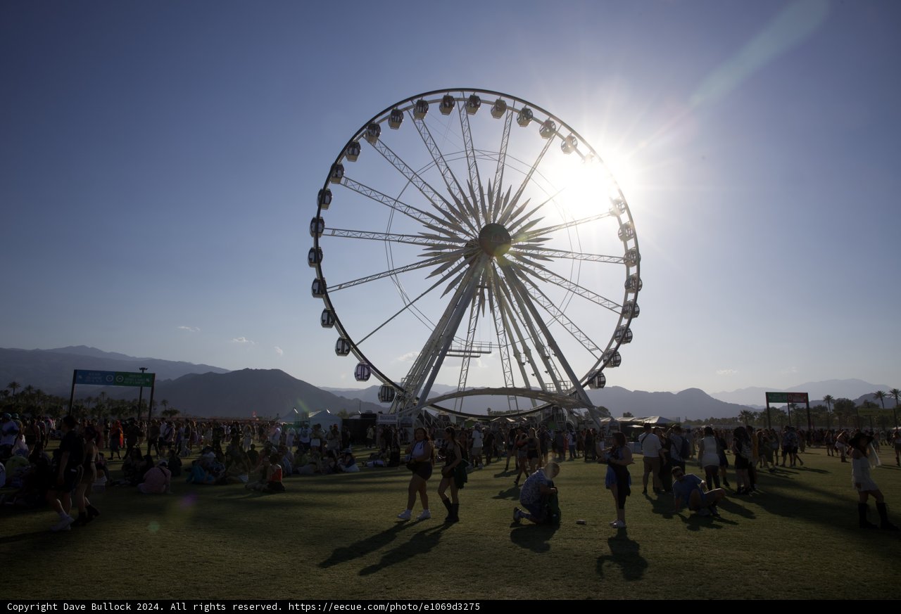 Sunset Silhouette: Coachella 2024