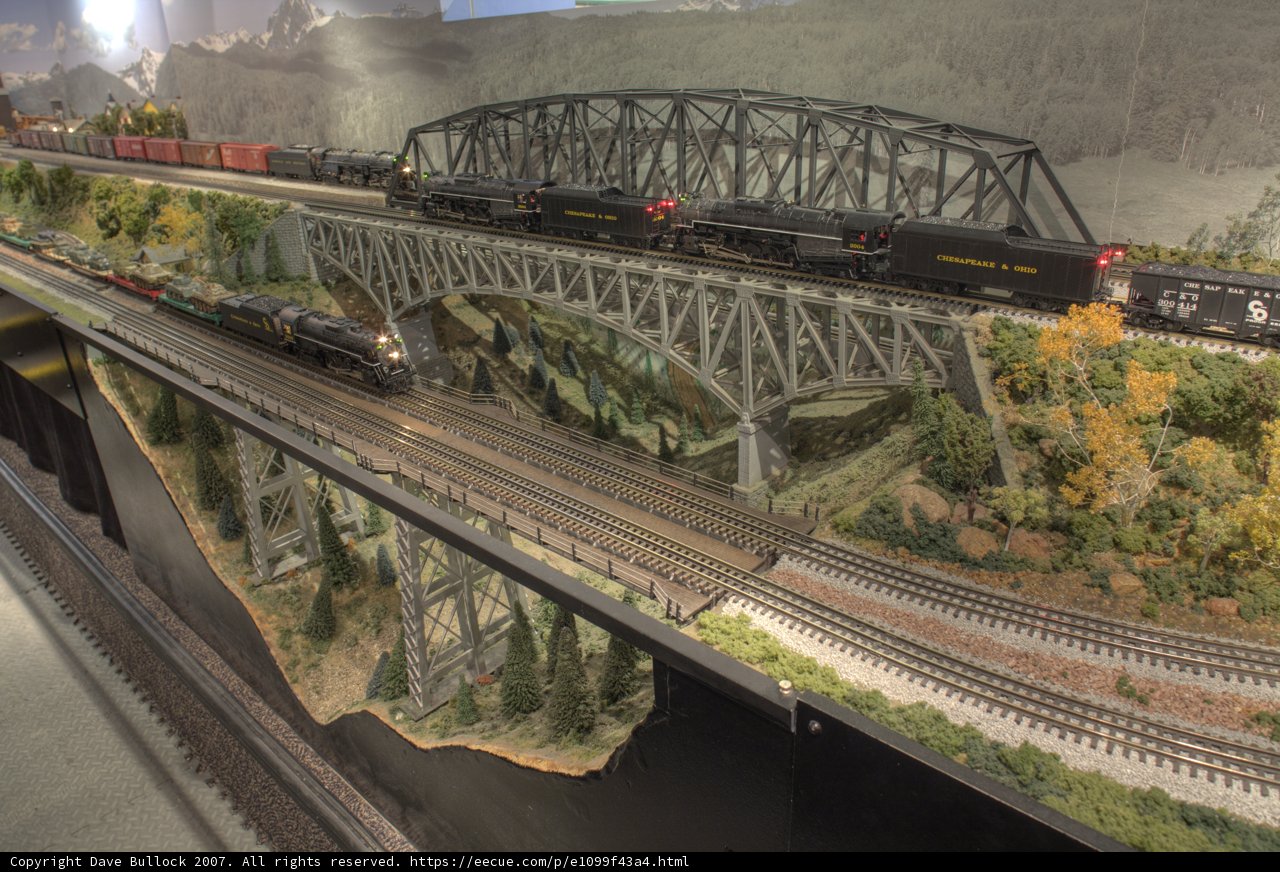 Railroad Arch Bridge Over Canal