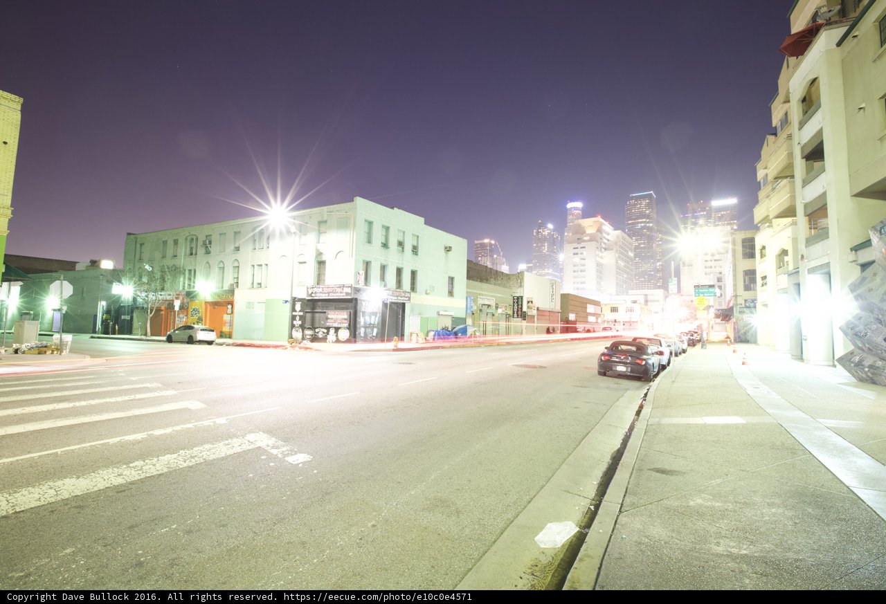 Nighttime Drive through Urban Metropolis
