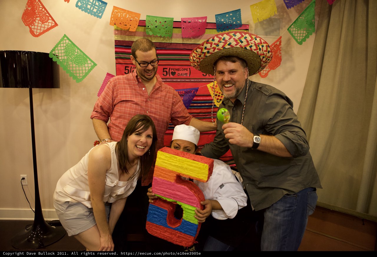 Fiesta Fun at Penelope and Dave's 5th Anniversary