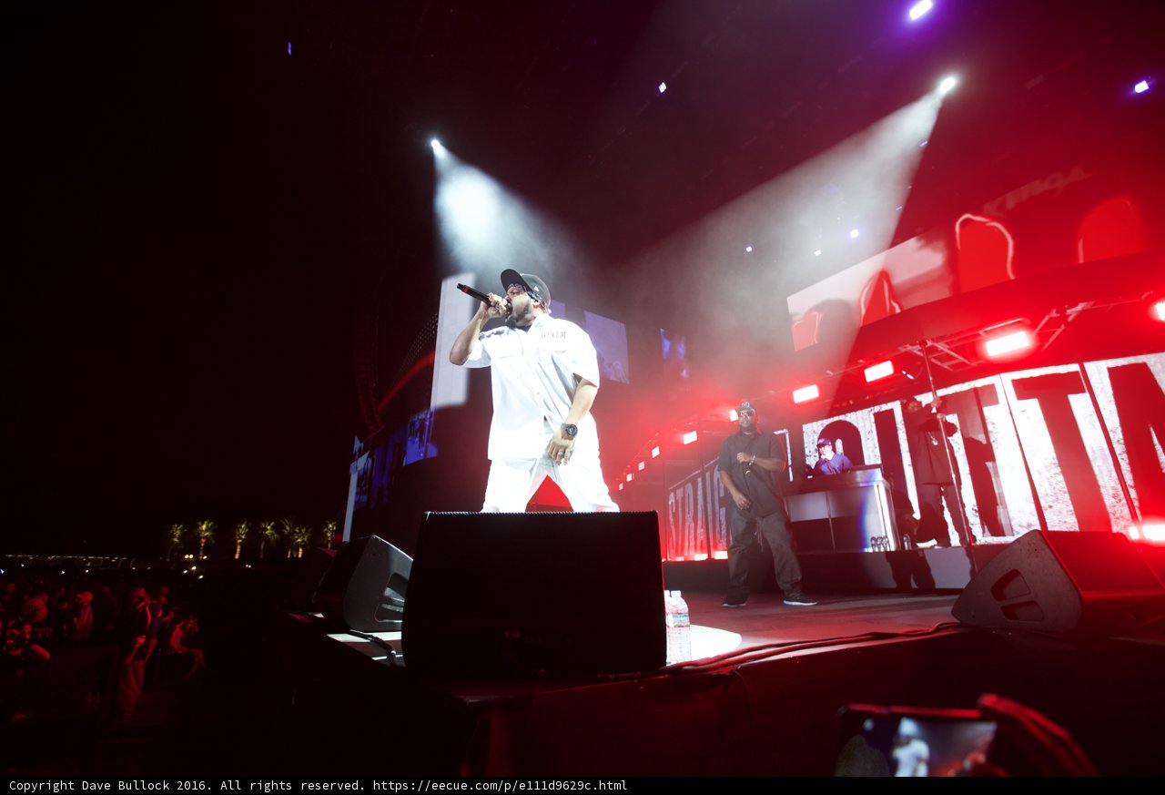 MC Ren electrifying the crowd at Coachella 2016