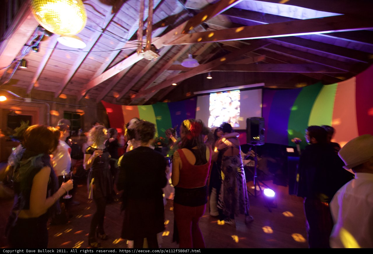 Projecting Fun at Wickstrom Wedding Reception