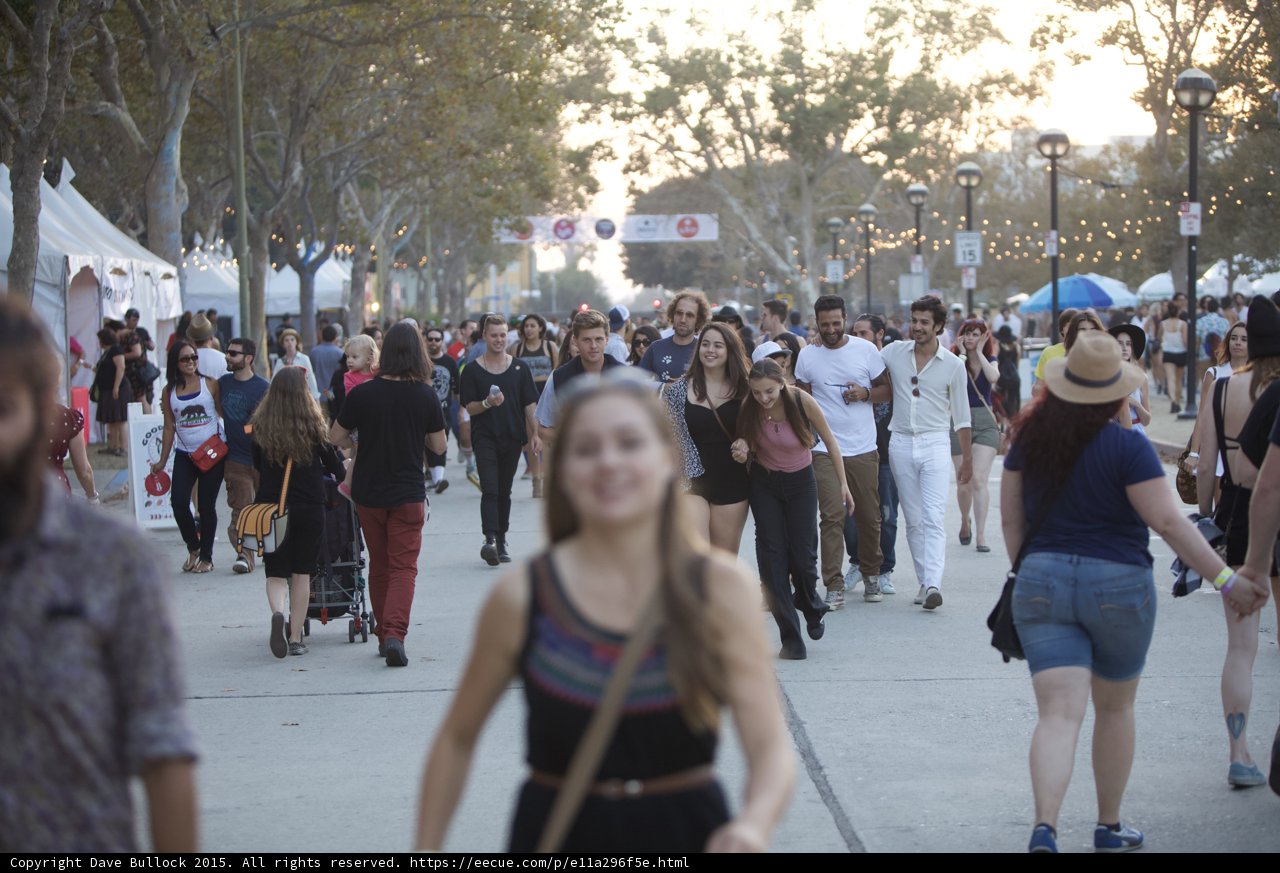 Festival Crowd Walking