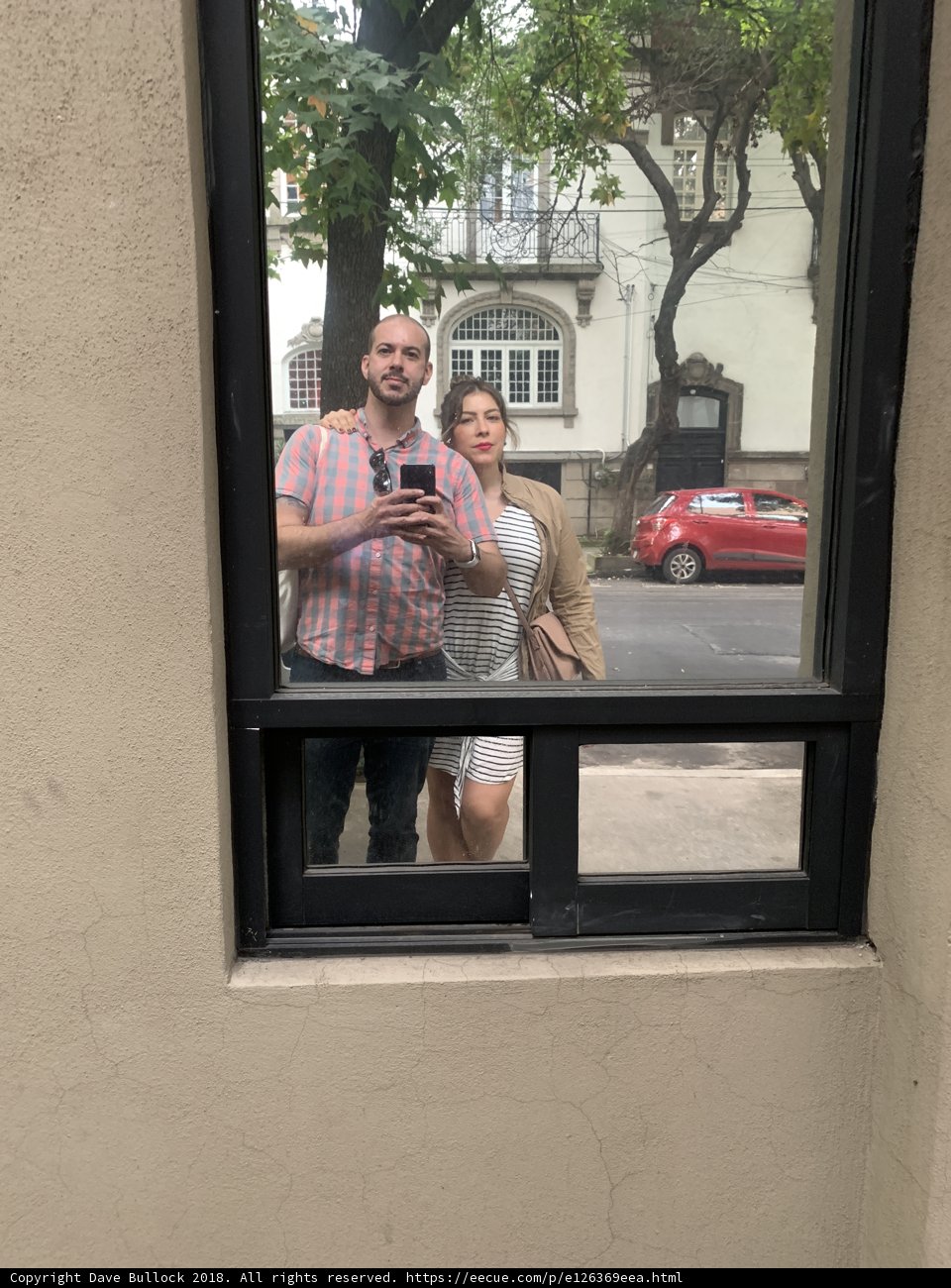 Window Selfie with Lori S and Dave B